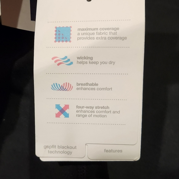 Gap GapFit Gflex Bootcut Leg Large Ankle Regular Rise Black Leggings Pants NWT - Picture 8 of 10